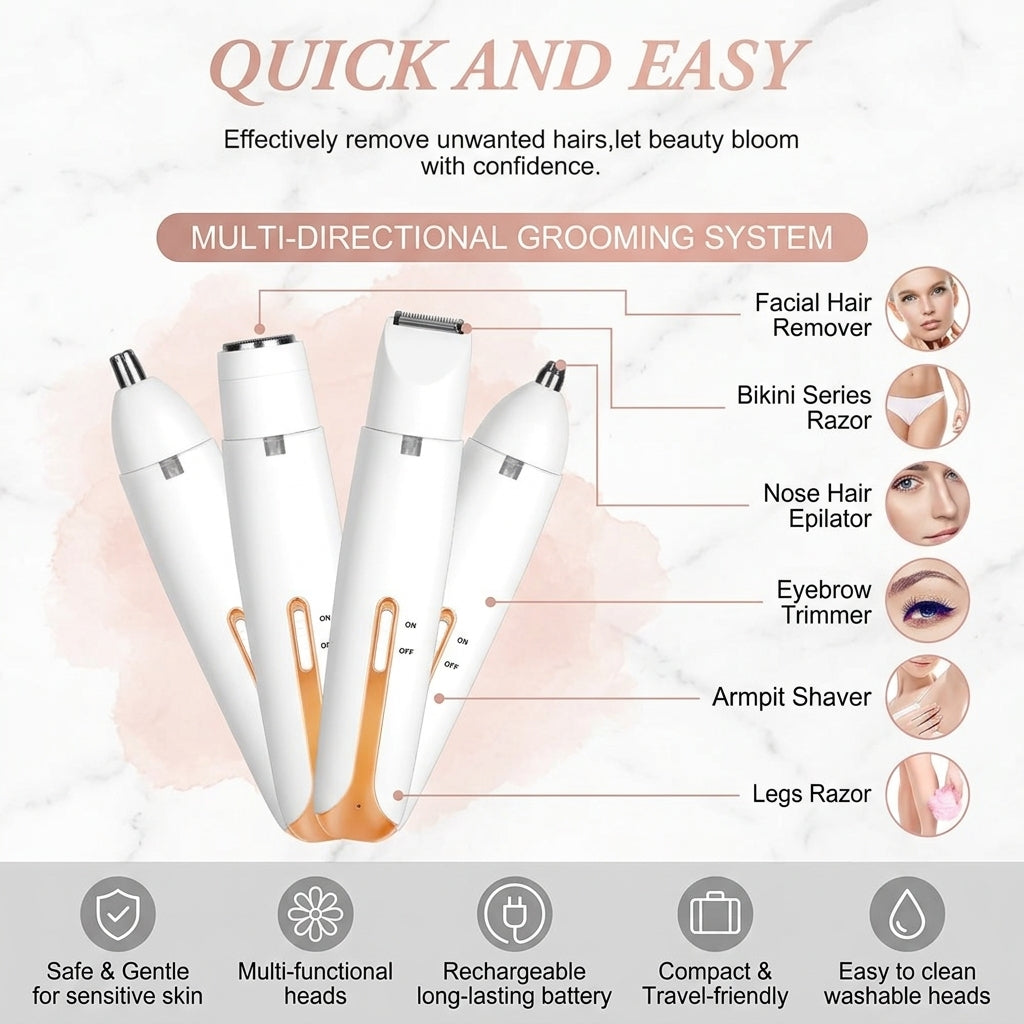 4-in-1 Multi-Functional Hair Trimmer