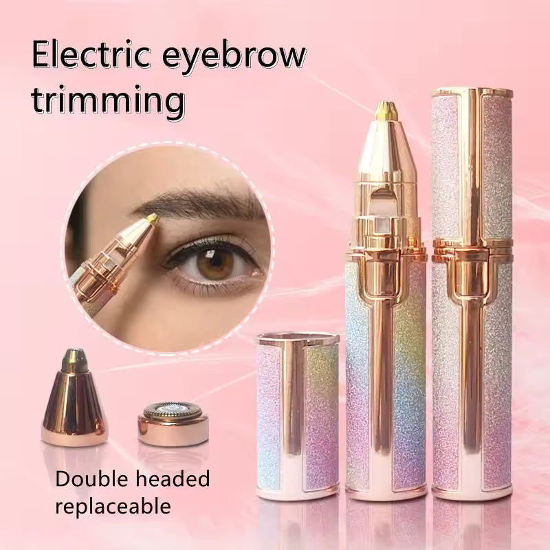 Portable 2 in 1 Electric Epilator Eyebrow Trimmer